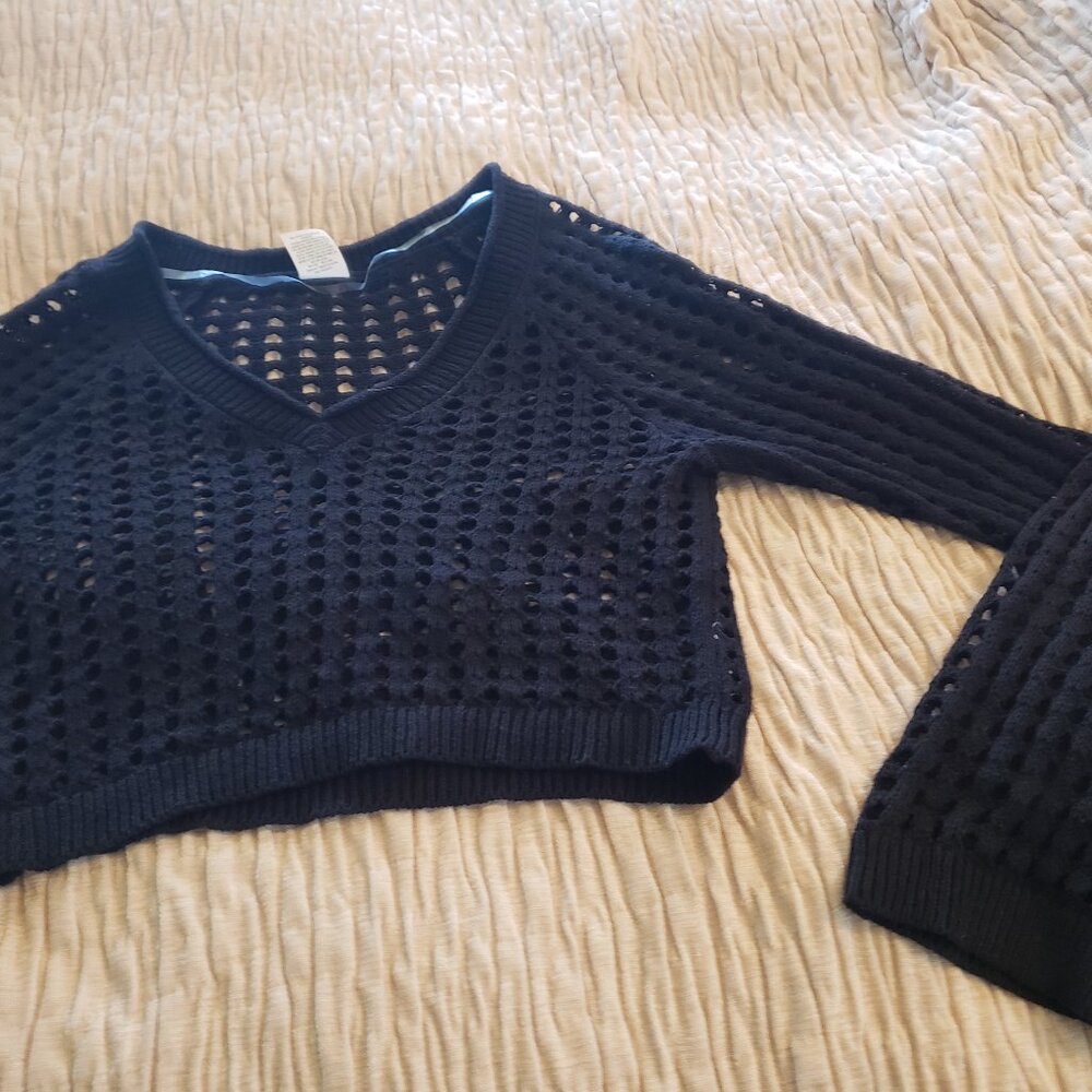 Cotton crop top net  xs